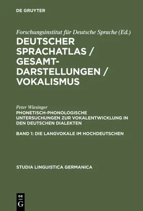 Wiesinger |  Phonetisch-phonologische Untersuchungen zur Vokalentwicklung in den deutschen Dialekten | eBook | Sack Fachmedien