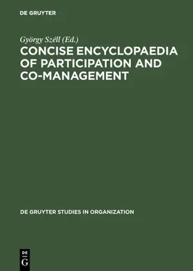 Széll |  Concise Encyclopaedia of Participation and Co-Management | eBook | Sack Fachmedien