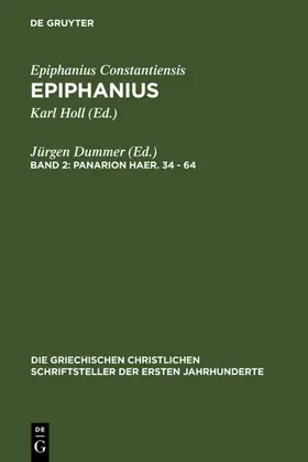 Dummer |  Panarion haer. 34-64 | eBook | Sack Fachmedien
