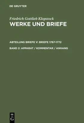 Beck / Klopstock / Schneider | Apparat / Kommentar / Anhang | E-Book | sack.de