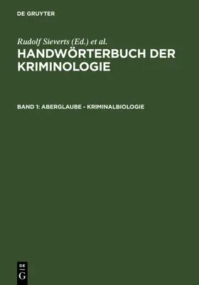 Elster / Sieverts / Lingemann |  Aberglaube - Kriminalbiologie | eBook | Sack Fachmedien