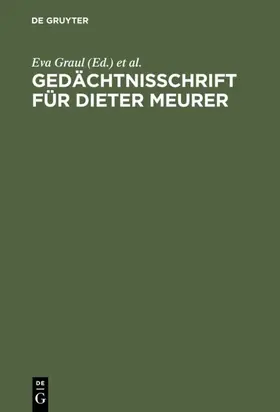 Graul / Wolf | Gedächtnisschrift für Dieter Meurer | E-Book | sack.de