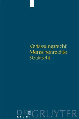 Böttcher / Huther / Rieß |  Verfassungsrecht - Menschenrechte - Strafrecht | eBook | Sack Fachmedien