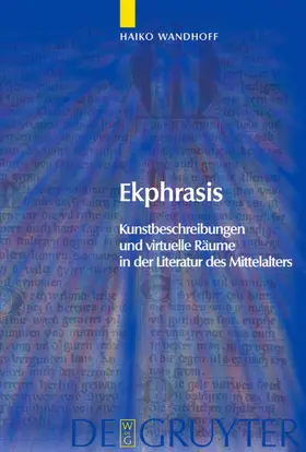 Wandhoff |  Ekphrasis | eBook | Sack Fachmedien