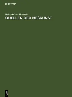 Haustein | Quellen der Meßkunst | E-Book | www2.sack.de