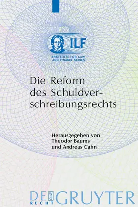 Baums / Cahn |  Die Reform des Schuldverschreibungsrechts | eBook | Sack Fachmedien