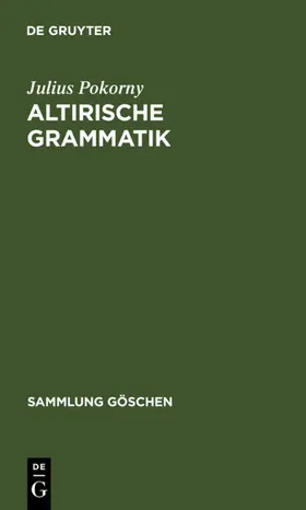 Pokorny |  Altirische Grammatik | eBook | Sack Fachmedien