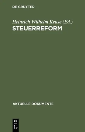 Kruse |  Steuerreform | eBook | Sack Fachmedien