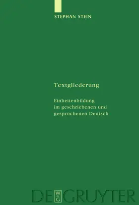 Stein |  Textgliederung | eBook | Sack Fachmedien