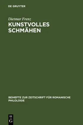 Frenz | Kunstvolles Schmähen | E-Book | sack.de
