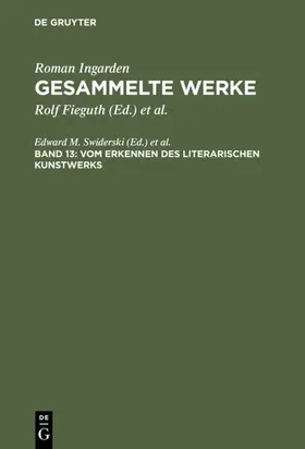 Swiderski |  Vom Erkennen des literarischen Kunstwerks | eBook | Sack Fachmedien
