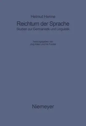 Henne / Kilian / Forster |  Reichtum der Sprache | eBook | Sack Fachmedien