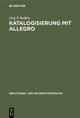 Belden | Katalogisierung mit Allegro | E-Book | sack.de
