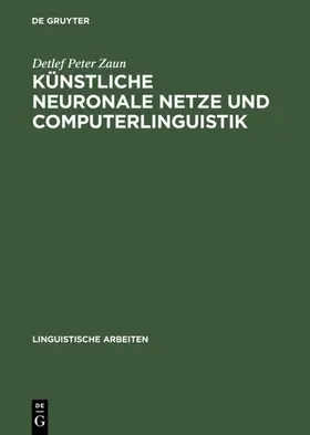 Zaun | Künstliche neuronale Netze und Computerlinguistik | E-Book | sack.de