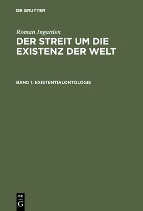 [unknown] / Ingarden |  Existentialontologie | eBook | Sack Fachmedien