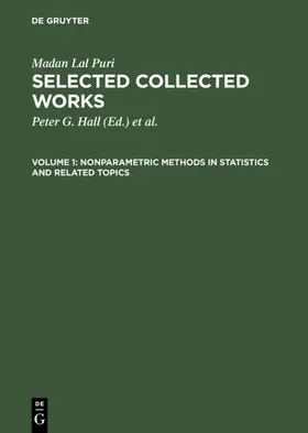 Hall / Puri / [unknown] |  Nonparametric Methods in Statistics and Related Topics | eBook | Sack Fachmedien