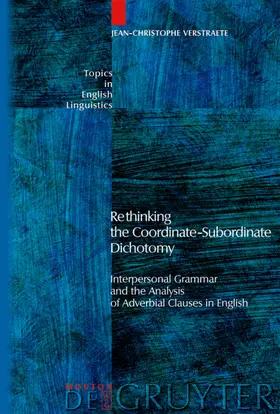 Verstraete |  Rethinking the Coordinate-Subordinate Dichotomy | eBook | Sack Fachmedien