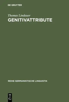 Lindauer |  Genitivattribute | eBook | Sack Fachmedien