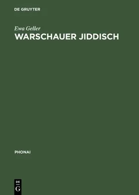 Geller |  Warschauer Jiddisch | eBook | Sack Fachmedien