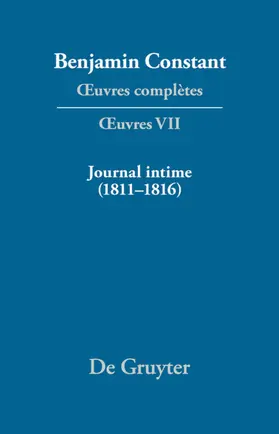 Delbouille / Kloocke |  Journal intime (1811–1816). Carnet. Livres de dépenses | eBook | Sack Fachmedien