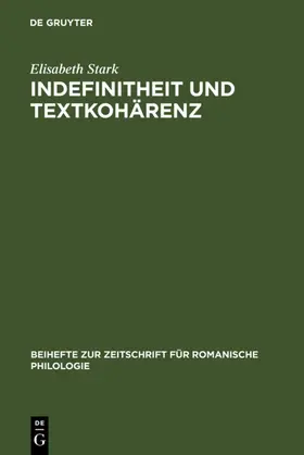 Stark | Indefinitheit und Textkohärenz | E-Book | www2.sack.de