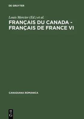 Mercier / Cajolet-Laganière |  Français du Canada - Français de France VI | eBook | Sack Fachmedien