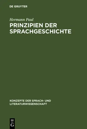 Paul | Prinzipien der Sprachgeschichte | E-Book | www2.sack.de