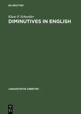 Schneider | Diminutives in English | E-Book | sack.de