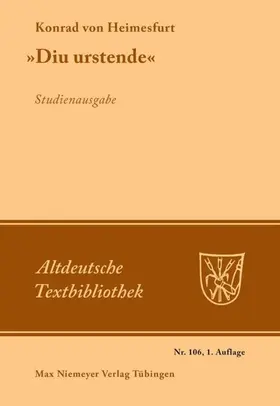 Konrad von Heimesfurt / Gärtner / Hoffmann | "Diu urstende" | E-Book | sack.de