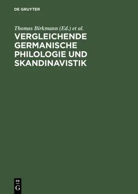 Birkmann / Klingenberg / Nübling |  Vergleichende Germanische Philologie und Skandinavistik | eBook | Sack Fachmedien