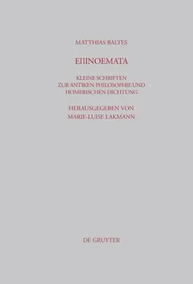 Baltes / Lakmann | Epinoemata | E-Book | sack.de