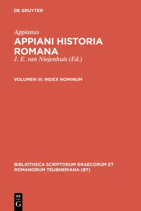 Appianus / Niejenhuis | Index nominum | E-Book | sack.de