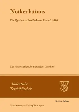 Tax | Notker latinus. Die Quellen zu den Psalmen | E-Book | sack.de