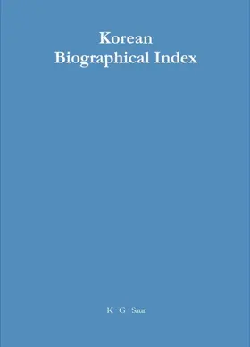  Korean Biographical Index | eBook | Sack Fachmedien