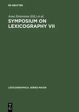 Zettersten / Pedersen | Symposium on Lexicography VII | E-Book | sack.de