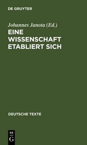 Janota | Eine Wissenschaft etabliert sich | E-Book | www2.sack.de