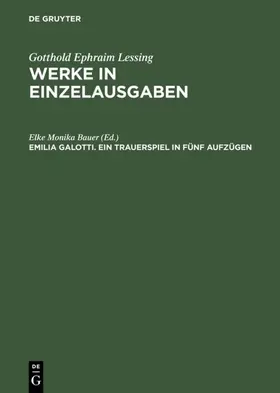 Bauer |  Emilia Galotti | eBook | Sack Fachmedien