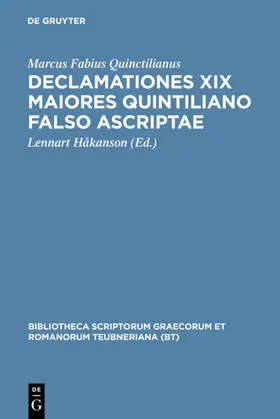 Håkanson | Declamationes XIX maiores Quintiliano falso ascriptae | E-Book | sack.de