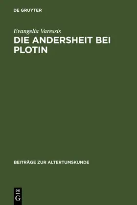 Varessis | Die Andersheit bei Plotin | E-Book | sack.de