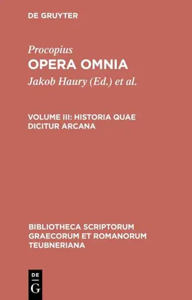Haury / Procopius / Wirth |  Historia quae dicitur arcana | eBook | Sack Fachmedien