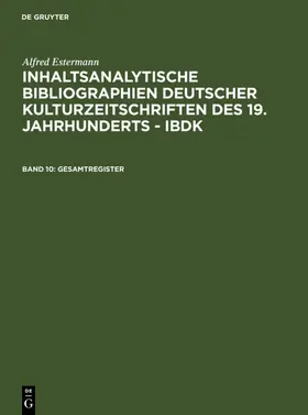 Estermann / [unknown] |  Gesamtregister | eBook | Sack Fachmedien