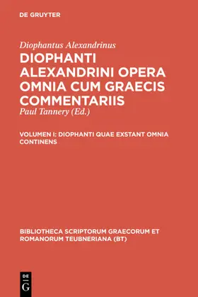 Tannery |  Diophanti quae exstant omnia continens | eBook | Sack Fachmedien