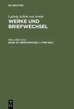 Härtl |  Briefwechsel I (1788-1801) | eBook | Sack Fachmedien