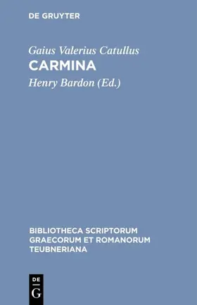 Catullus / Bardon |  Carmina | eBook | Sack Fachmedien