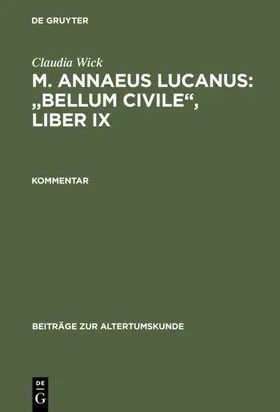 Wick |  Kommentar | eBook | Sack Fachmedien