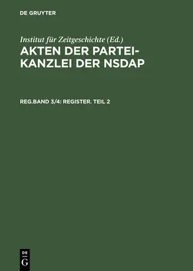 Longerich |  Register. Teil 2 | eBook | Sack Fachmedien