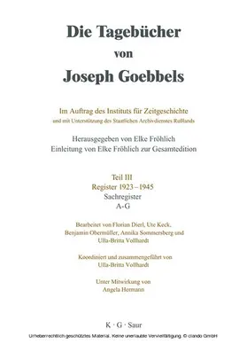 Fröhlich / Dierl / Keck |  Sachregister | eBook | Sack Fachmedien