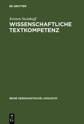 Steinhoff | Wissenschaftliche Textkompetenz | E-Book | sack.de