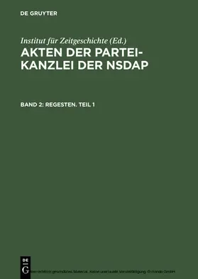  Regesten. Teil 1 | eBook | Sack Fachmedien