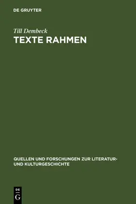 Dembeck |  Texte rahmen | eBook | Sack Fachmedien